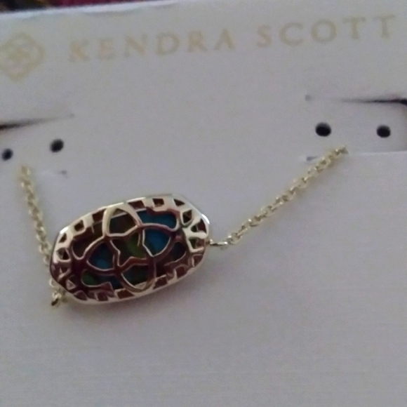 New KS Elisa Bronze Veined Lapis Turquoise Necklace💛💙 - Picture 7 of 13